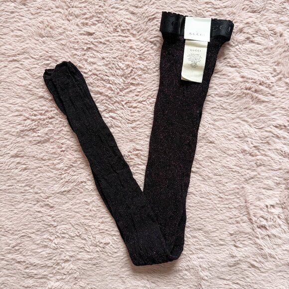 Gucci GG Monogram lurex tights - Picture 6 of 8